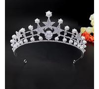 Gioielli per capelli Tiara a corona per donne Croona di capelli gioielli per capelli per capelli per capelli da sposa Accessori per capelli da sposa Donne corona barocca Rhinestone Tiaras Crystal