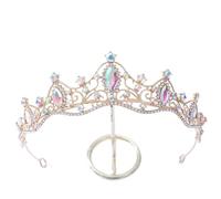 Gioielli per capelli Tiara corona per donne Crystal Crystal Bridal Accessori per capelli a corona per capelli Tiara Womine Rhinestone Diadem Presidi Belietti per capelli
