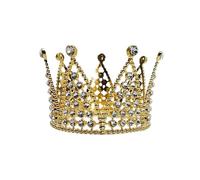 Gioielli per capelli Tiara corona per donne Shiny Crystal Simple Wind Girls Party Crown Princess Prom Tiara Accessori per capelli da sposa Crown Birthday Birthday Gioielli di Biembi
