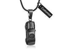 Gioielli per ceneri a forma di piccola auto urna pendenti per ceneri porta ceneri collana ricordo urna collana cool, Acciaio inossidabile, Nessuna pietra preziosa