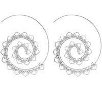 Gioielli per l'anniversario di matrimonio di San Valentino Orecchini a forma di cuore a forma di spirale rotonda con ingranaggio da donna Piercing dichiarazione gioielli Pratico e professionale