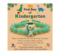 Gioielli per le donne carino bambini dinosauro braccialetto con carta regolabile Cartoon dinosauro braccialetto per bambini braccialetto regalo, Misura unica, Plastica