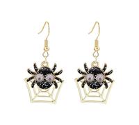 Gioielli Semplici Ma Sofisticati Orecchini di Halloween con tre simpatici cartoni animati, stile scuro, design di personalità (Black, 5.1X3.4CM)