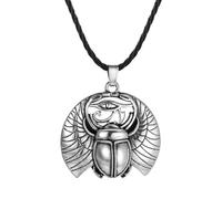 Gioielli slavi dell'Annata Donne Uomini Scarabeo Pendente Collana Occhio di Horus Corda Catena Protezione Egiziana Amuleto Regalo