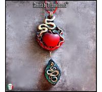 Gioielli Talismano Amuleto Pendente Ciondolo Serpente la Mela del Peccato Magia