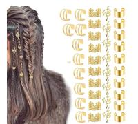 Gioielli treccia per donne, gioielli per capelli per trecce - Clip per trecce per capelli 40X | Decorazione per capelli con treccia in metallo, accessorio decorativo per treccia di capelli alla moda p