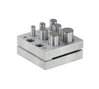 Gioiellieri Disco Cutter Punch Set 7 Fori Metallo Cerchio Rotondo Stampo Taglio Punzonatura Gioielli Strumenti Orafio Punzonatura Die