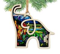 Gioiello a forma di elefante per sorellanza, amicizia, elefante, in legno, con carta di storia - speciale bond - per tronchi di donne, fascino auto