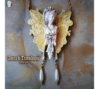 Gioiello Art Deco Art Nouveau Collana Pendaglio Bigiotteria Farfalla Oro Statua