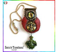 Gioiello Art Deco Nouveau Collana Pendaglio Bigiotteria Kronos Mitologia Greca