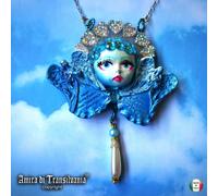 Gioiello Barocco Rococo Collana Pendaglio Lusso Bigiotteria Angelo Thun Madonna