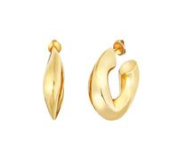 Gioiello BREIL TJ3941 collezione DISTINCTIVE, ORECCHINI da DONNA in ACCIAIO colore ORO misura 3,2 con SENZA PIETRE