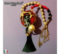 gioiello collana girocollo perle pietre catena oro argento occhio lucertola raro