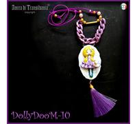 Gioiello Collana Pendaglio Bigiotteria da Donna Ciondolo Bambola Amuleto Catena