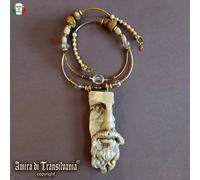 Gioiello da Donna Collana Pendente Bigiotteria Statua Greca Stile Vintage Lusso