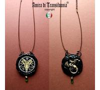 gioiello da uomo amuleto drago dragone talismano gotico pendente satana satanico