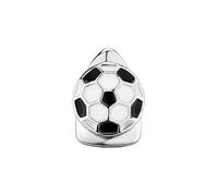Gioiello Dentale a Forma di Pallone da Calcio, Placcato Oro e Argento 18K Stile Hip-Hop Unisex Perfetto per Feste e Ricorrenze(Silver)