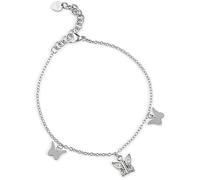 Gioiello di Ops della Collezione Butterfly. Il Bracciale è di Colore Silver con 3 Pendenti Farfalla. La referenza è: OPSBR-846