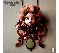 Gioiello Donna Collana Lusso Testa Bambola Bigiotteria Fiocco Pendaglio Vintage