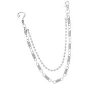 Gioiello flessibile a forma di piuma, design allungabile, da 15 cm a 25 cm, pantaloni regolabili per uomini, donne, tutti i giorni, eventi, cintura di lunghezza regolabile