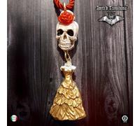 gioiello santa muerte amuleti collane pendenti teschio fiore magia nera voodoo