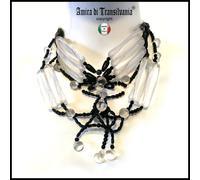 gioiello trasparente plexi minimal collana bracciale da donna designer collarino