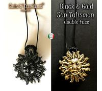 gioiello uomo donna pendaglio sole nero oro bianco talismano lusso amuleto magia