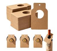 GIONAR 100 etichette per bottiglie di vino, etichette per cantina di vino Kraft Paper, etichette per bottiglia di vino per contrassegnare l'annata e il tipo di vino, per armadietti da vino e cantine