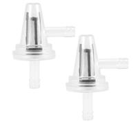 GIONAR 2 filtri benzina moto snowmobile, filtro carburante trasparente in linea 1/4 pollici 6 mm, filtro carburante universale 6 mm, filtro 90 gradi per filtro benzina moto, scooter, ciclomotori, ecc