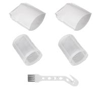 GIONAR 2 prefiltri e 2 filtri accessori per aspirapolvere Makita, per CL100D, CL106, CL180, per aspirapolvere Makita e filtro lavabile e prefiltro, con spazzola di pulizia, bianco