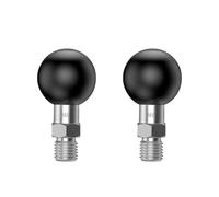GIONAR 2 viti M8 con adattatore a sfera da 1 pollice, Ram Mount, per specchietto retrovisore moto, braccio di collegamento compatibile con Ram Mount Moto