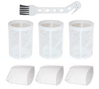 GIONAR 6 filtri per aspirapolvere Makita CL100/106/180 DCL180, prefiltro e kit prefiltro prefiltro parte 451208-3, filtro parte 443060-3 (3 filtri + 3 prefiltri + 1 spazzola)