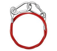 GIONAR Cavo di sicurezza con gancio filettato, cavo di sicurezza per rimorchio roulotte e freno a mano con 2 moschettoni