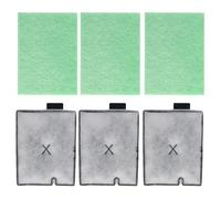 GIONAR Confezione da 3 filtri interni compatibili con Interpet CF3, cartucce filtranti di ricambio, include cuscinetti Algaway (CF3 - tre mesi)