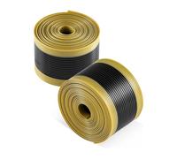 GIONAR Fodera per pneumatici per bici, protezione anti-foratura compatibile con 30,5 cm, 40,6 cm, 45,7 cm, 50,8 cm, 61 cm, 66 cm, 69,8 cm, 73,7 cm, 2 pezzi (giallo + nero)