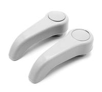 GIONAR Maniglie di Regolazione del sedile Anteriore, Set Chiave Regolabile per Sedile Leva, ABS Regolazione Sedile Sostituzione Trazione per Renault Clio 2 Twingo 1 7701209658 7701470827 (Grigio)