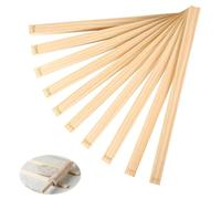 GIONAR Set di 10 guide di spessore per mattarello in argilla per ceramica, 5 guide per fango di dimensioni, bastoncini guida per il rotolamento del legno, strumenti in legno per un controllo preciso