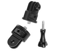 GIONAR Set di 2 adattatori per fotocamera da 1/4", in alluminio, per GoPro, Sony, SupTig, Xiaoyi e altro, rotazione a 360°, con viti di fissaggio e dadi