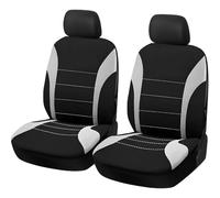 GIOPSQ 2PCS Coprisedili Auto Anteriori, Coppia Sedili Frontali con Copri Poggiatesta, Installazione Facile, Coprisedili Traspiranti e Confortevoli, Compatibile Universale per Auto e Camion Compatibili