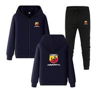 GIOPSQ Completo tuta da uomo Ab-Arth LOGO Completo da jogging Giacca con cappuccio + Pantaloni Completo con cappuccio Abbigliamento sportivo Moda/F/L