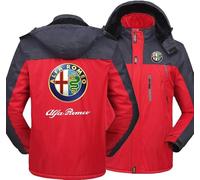 GIOPSQ Giacca da uomo/donna Al_fa-R om_eo Felpa in cotone spesso Autunno e inverno Sport all'aria aperta con cappuccio giacche/C/M