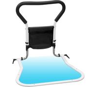 GIOPSQ Sbarre da Letto per Anziani - Sbarra da Letto con Base Larga e Tasca Portaoggetti, Barra di Sicurezza per Prevenzione Cadute, Ideale per Anziani, Persone Disabili, Donne in Gravidanza o Infortu