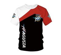 GIOPSQ T-shirt da uomo per MV_AGUSTA T-shirt con stampa 3D T-shirt casual da donna in poliestere Cartella/C/L