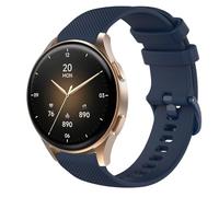 GIOPUEY 18mm Cinturini Compatibile con Hama Smartwatch 8900 1,32, Morbido Silicone Cinturino [Resistente all'Usura] [Traspirante] - Dark Blue
