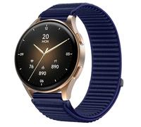GIOPUEY 18mm Cinturini Compatibile con Hama Smartwatch 8900 1,32, Nylon Traspirante Sport Loop Cinturino in Morbido Nylon Intrecciato Strap Band - Darkblue