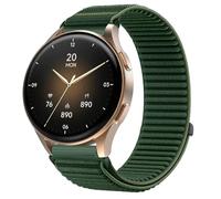 GIOPUEY 18mm Cinturini Compatibile con Hama Smartwatch 8900 1,32, Nylon Traspirante Sport Loop Cinturino in Morbido Nylon Intrecciato Strap Band - Darkgreen