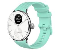 GIOPUEY 18mm Cinturini Compatibile con Withings ScanWatch 2 38mm/Nova Brilliant 39mm/ScanWatch Light, Morbido Silicone Cinturino [Resistente all'Usura] [Traspirante] - Green