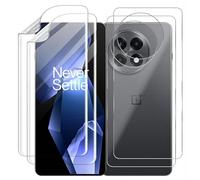 GIOPUEY [2+2 Pezzi Pellicola Prottetiva Compatibile con OnePlus 13R, con Retro Pellicola, TPU Flessibile, Ultra Sottile, Cover Compatibile, Resistente ai Graffi