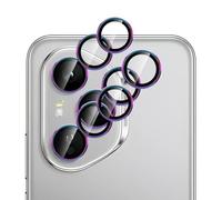 GIOPUEY 2 Pezzi Pellicola Fotocamera Compatibile con Honor 400 PRO, [Protezione Completa][Doppia Protezione] Metallo + Vetro Temperato, Protezione Fotocamera - Colorful