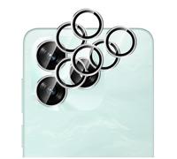 GIOPUEY 2 Pezzi Pellicola Fotocamera Compatibile con Honor X5C/X5C Plus, [Protezione Completa][Doppia Protezione] Metallo + Vetro Temperato, Protezione Fotocamera - Silver